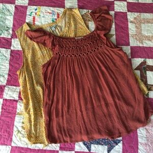 Pair of summer shirts.